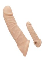 X-tender Serias -X-TENDER REALİSTİK SLEVE -6,6 CM UZATMA -130 GR AĞIRLIĞINDA -GERÇEKÇİ TEN DOKUSUNDA/Testis Geçmeli