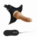 Harnes Silikon Dildo TEN rengi 10 Fonksiyonlu Titreşim Ve Belden Bağlamalı Tasarım – 16 Cm