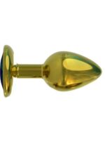 Metal Anal Plug-Medium Alimünyum Alaşımlı Çelik Materyal Max. Çap 3,5 cm Max. Uzunluk 8,1 cm net Ağırlık 84 gr BLASTER AMBALAJ SARI RENKLİ