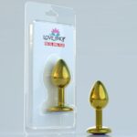 Metal Anal Plug-Small Alimünyum Alaşımlı Çelik Materyal Max. Çap 3,5 cm Max. Uzunluk 8,1 cm net Ağırlık 46 gr BLASTER AMBALAJ SARI RENKLİ
