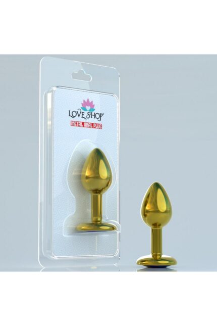 Metal Anal Plug-Small Alimünyum Alaşımlı Çelik Materyal Max. Çap 3,5 cm Max. Uzunluk 8,1 cm net Ağırlık 46 gr BLASTER AMBALAJ SARI RENKLİ