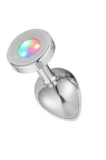 Metal Anal Plug Işıklı Small Işıklı Metal Plug Alimünyum Alaşımlı Çelik Materyal Max. Çap 2.8 cm Max. Uzunluk 7 cm net Ağırlık 68 gr BLASTER AMBALAJ GÜMÜŞ RENKLİ