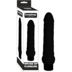 Siyah Titreşimli Damarlı Dildo – Esnek Yapı, Ten Hassasiyeti