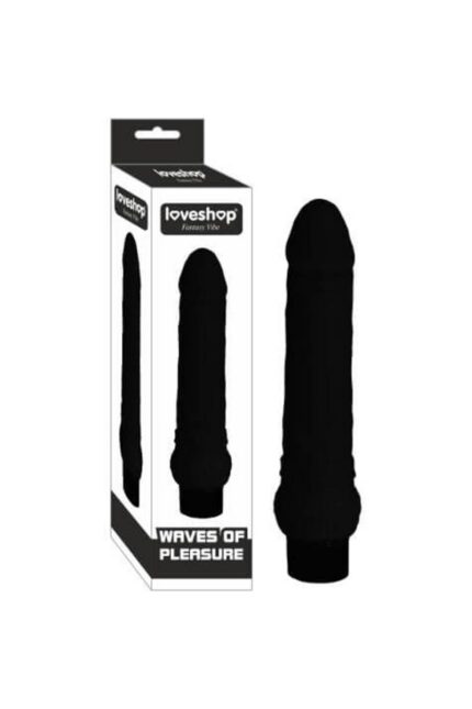 Siyah Titreşimli Damarlı Dildo – Esnek Yapı, Ten Hassasiyeti
