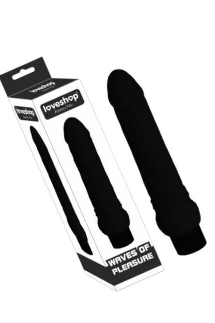 Siyah Titreşimli Damarlı Dildo – Esnek Yapı, Ten Hassasiyeti
