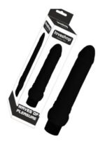 Siyah Titreşimli Damarlı Dildo – Esnek Yapı, Ten Hassasiyeti