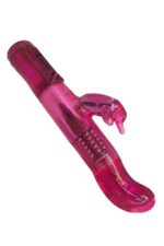 Pembe Rotasyonlu Döner Başlıklı Titreşimli Tavşan Vibratör Su Geçirmez 23 cm 12 Fonksiyon