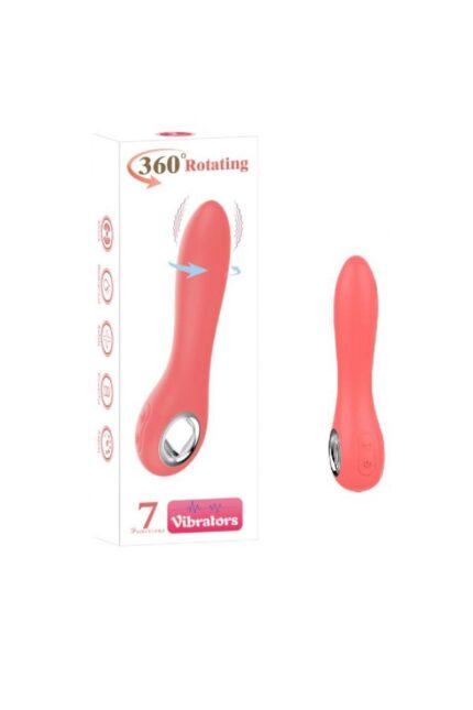 gizlipaketim / 360 Rotation Vibrators 360 Derece Hareket Kabiliyeti Klitoris Uyarıcılı 19 cm Uzunluk 7 Fonksiyonel Titreşimli Waterproff Özellik Turuncu Renkli