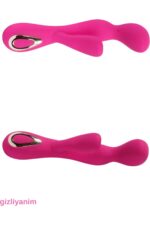 Female Vibrator’s Klitoris Uyarıcılı 19 cm Uzunluk 30 Fonksiyonel Çift Motorlu Titreşimli fonksyonel Açma Kapama ve Titreşim Tuşları Waterproff Özellik Mor renkli