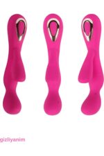 Female Vibrator’s Klitoris Uyarıcılı 19 cm Uzunluk 30 Fonksiyonel Çift Motorlu Titreşimli fonksyonel Açma Kapama ve Titreşim Tuşları Waterproff Özellik Mor renkli