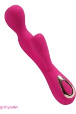 Female Vibrator’s Klitoris Uyarıcılı 19 cm Uzunluk 30 Fonksiyonel Çift Motorlu Titreşimli fonksyonel Açma Kapama ve Titreşim Tuşları Waterproff Özellik Mor renkli