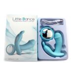 LİTTLE DANCE 12 Fonksiyonlu Titreşimli Çift Motorlu Vibratör -Kumandalı – Klitoris Uyarıcı – Mavi