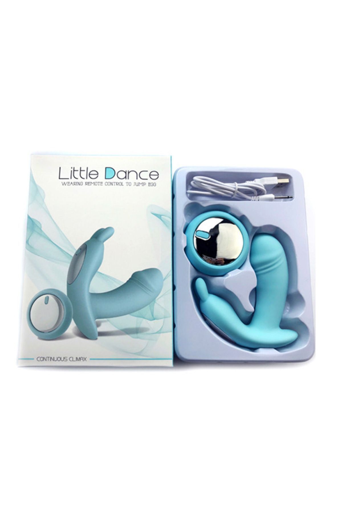 LİTTLE DANCE 12 Fonksiyonlu Titreşimli Çift Motorlu Vibratör -Kumandalı – Klitoris Uyarıcı – Mavi LİTTLE DANCE 12 Fonksiyonlu Titreşimli Çift Motorlu Vibratör -Kumandalı – Klitoris Uyarıcı – Mavi