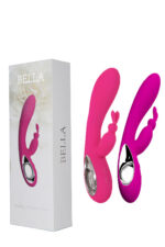 Bella Vibratör Silikon Tavşan Vibratör Waterproff Özellik Su Geçirmez Klitoris Uyarıcılı 19 cm Boy 36 Fonksiyonel Titreşimli Mor Renkli