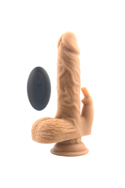 Crayz Yukarı Aşağı Rotasyonlu Silikon Vibrator Realistik Vantuzlu Tavşan Uçlu Kumandalı