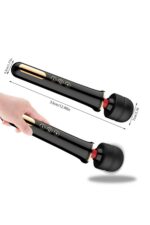 Felipa Massage Vibrator % Slikon Su Geçirmez ve Şeffaf Siyah Özel Vibratör – 12 Mod – Haz Tırtıklı Tasarım – G Noktası Uyarıcılı 32 cm Büyük Boy Ultra Güçlü Titreşim