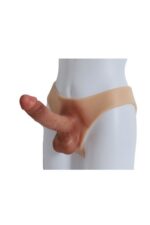 STRAP-ON GİYİLEBİLİR İÇİ DOLU- GİYİLEBİLİR SİLİKON PENİS UZUNLUĞU 24 CM, 4,5 CM GENİŞLİKTE KULLANILABİLİR BOYU 19 CM