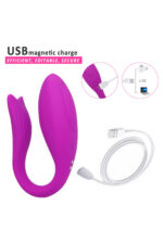 Yeni Nesil Mor Kuğu Vibratör – 12 Mod FDA Onaylı Silikonr USB ŞARJ ANAL-VAJİNAL KULLANIMA UYGUN ELASTİK YAPIDA 9 CM YÜKSEKLİK(UZUNLUK), 5,7 CM ENİNDE