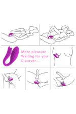 Yeni Nesil Mor Kuğu Vibratör – 12 Mod FDA Onaylı Silikonr USB ŞARJ ANAL-VAJİNAL KULLANIMA UYGUN ELASTİK YAPIDA 9 CM YÜKSEKLİK(UZUNLUK), 5,7 CM ENİNDE