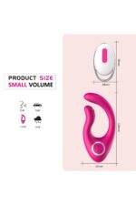 Beli-B Pembe Renkli Teknolojik Vibratör Anal-Vajinal Kullanıma Uygun 12 cm Yükseklik(Uzunluk), 5,5 cm Eninde Uzaktan Kumandalı 5 Metreye Kadar Kumandadan Yönlendirme Imkanı