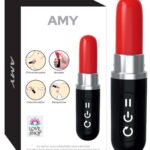 AMY RUJ ŞEKLİNDE MİNİ VİBRATÖR VAJİNAL-ANAL KULLANIMA UYGUN USB’den JARZ ÜRÜN UZUNLUĞU 10 CM, 2 CM ENİNDE