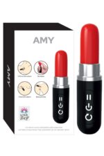 AMY RUJ ŞEKLİNDE MİNİ VİBRATÖR VAJİNAL-ANAL KULLANIMA UYGUN USB’den JARZ ÜRÜN UZUNLUĞU 10 CM, 2 CM ENİNDE