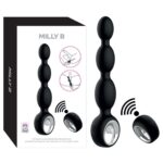 Milly B Vibratör Uzaktan Kumandalı Anal Plug 12 Titreşim Modu Anal-Vajinal Kullanıma Uygun Prostatik Kullanıma Uygun