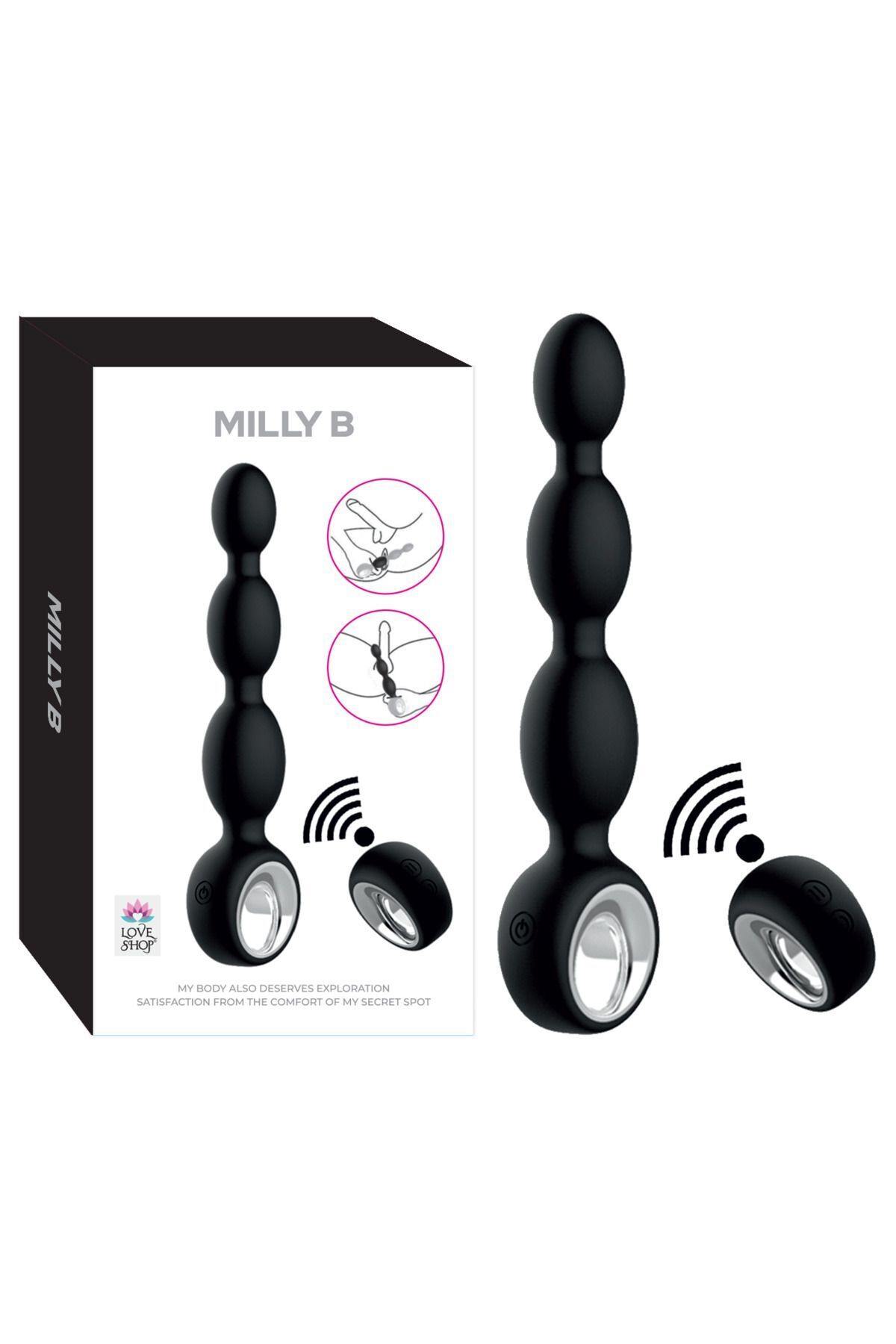 Milly B Vibratör Uzaktan Kumandalı Anal Plug 12 Titreşim Modu Anal-Vajinal Kullanıma Uygun Prostatik Kullanıma Uygun Milly B Vibratör Uzaktan Kumandalı Anal Plug 12 Titreşim Modu Anal-Vajinal Kullanıma Uygun Prostatik Kullanıma Uygun