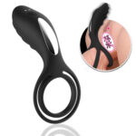 Siyah Penis Halkası Vibratör – Yüksek Frekans Titreşim – Eller Serbest – Ergonomik Tasarım CLİTORİS UYARICILI RİNG