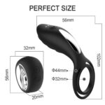 SLİPPER REMOTE SİYAH RENKLİ CLİTORİS UYARICILI RİNG 11 CM UZUNLUK, 5.5 CM EN 12 EXTRA GÜÇLÜ TİTREŞİM