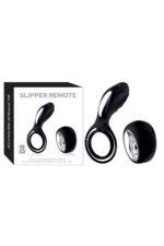 SLİPPER REMOTE SİYAH RENKLİ CLİTORİS UYARICILI RİNG 11 CM UZUNLUK, 5.5 CM EN 12 EXTRA GÜÇLÜ TİTREŞİM