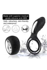 SLİPPER REMOTE SİYAH RENKLİ CLİTORİS UYARICILI RİNG 11 CM UZUNLUK, 5.5 CM EN 12 EXTRA GÜÇLÜ TİTREŞİM
