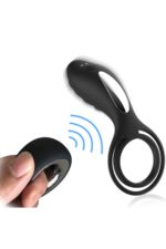 SLİPPER REMOTE SİYAH RENKLİ CLİTORİS UYARICILI RİNG 11 CM UZUNLUK, 5.5 CM EN 12 EXTRA GÜÇLÜ TİTREŞİM