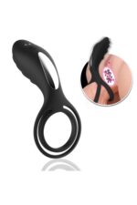 SLİPPER REMOTE SİYAH RENKLİ CLİTORİS UYARICILI RİNG 11 CM UZUNLUK, 5.5 CM EN 12 EXTRA GÜÇLÜ TİTREŞİM