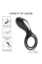 SLİPPER REMOTE SİYAH RENKLİ CLİTORİS UYARICILI RİNG 11 CM UZUNLUK, 5.5 CM EN 12 EXTRA GÜÇLÜ TİTREŞİM