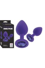 Silikon Anal Plug – Mor Renkte Konforlu ve Temizlenebilir Anal Ürün