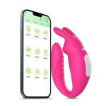 Hera App- Pembe Renkli TELEOFON UYGULAMALI USB JARZ ANAL-VAJİNAL KULLANIMA UYGUN ELASTİK YAPIDA