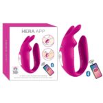 HERA APP BLUETOOTH CEP TELEFON UYUMLU -MOR RENKLİ USB JARZ ANAL-VAJİNAL KULLANIMA UYGUN