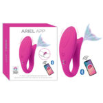 Ariel App-Pembe Renkli Vibratör Teleofon Uygulamalı 12 Titreşim Modu Müzik , Ses ve Sallamaya Duyarlı Titreşim Özelliği Çift Motorlu Titreşim Özelliği