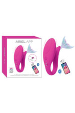 Ariel App-Pembe Renkli Vibratör Teleofon Uygulamalı 12 Titreşim Modu Müzik , Ses ve Sallamaya Duyarlı Titreşim Özelliği Çift Motorlu Titreşim Özelliği