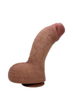 Marc Realistik Dildo – Çift Katman %100 Silikon,Güçlü Vantuzlu, 28 cm Titreşimli Manyetik USB Şarjlı