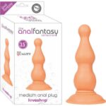 The Analfantasy Collection – BOĞUMLU YAPISI – 8.9 CM UZUNLUĞUNDA – 228 GR AĞIRLIĞINDA – VANTUZLU ANAL PLUG