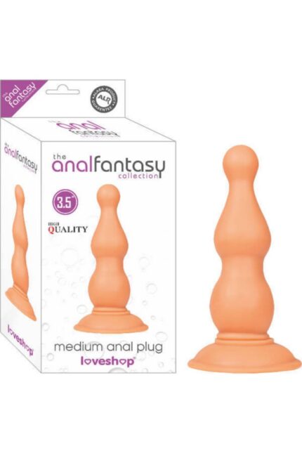 The Analfantasy Collection – BOĞUMLU YAPISI – 8.9 CM UZUNLUĞUNDA – 228 GR AĞIRLIĞINDA – VANTUZLU ANAL PLUG