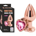 Metalik Pembe Anal Plug – Göz Alıcı Metalik Renkte Anal Deneyim