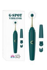 G-SPOT 17.6CM 2.6CM 1.1CM ÖLÇÜLERİNDE KUTUDAN 3 FARKLI BAŞLIK ÇIKAR/ Su Geçirmez Klitoris Uyarıcı Vibratör Rotasyonlu