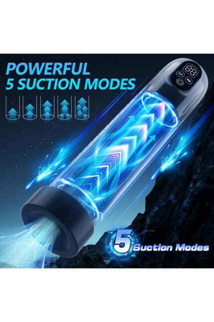 IPX7 VAKUM POMPASI USB ŞARZ5 EMME FOKSİYONU 5 FARKLI BASINÇ MODU DİJİTAL GÖSTERGE