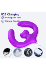 AMANDA-B/7 Farklı Klitoris Uyarıcı Mod /3 Motorlu/USB Şarj/Uzaktan Kumanda Lezbiyen Vibratör