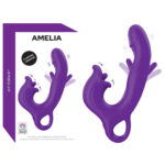 AMELIA VİBRATORCLİTORİS UYARICILI VİBRATÖR 3 MOTORLU7 FARKLI TİTREŞİM MODU2009738 MM ÖLÇÜLER