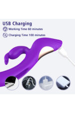 Cassıa / 7 Farklı Klitoris Uyarıcı Mod / 7 Farklı Titreşim /Tavşan 3 Motorlu Vibratör