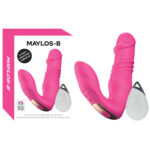 Maylos-B Clitoris Uyarıcılı Vibratör 7 Farklı Aşağı-Yukarı Hareket Modu Uzaktan Kumandalı USB Den Şarjlı
